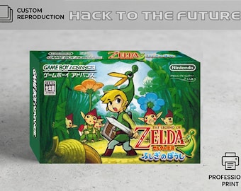 Japanese GBA  Zelda Minish Cap - Box & Tray  ゼルダの伝説 ふしぎのぼうし Zeruda no Densetsu: Fushigi no Bōshi No Game Included
