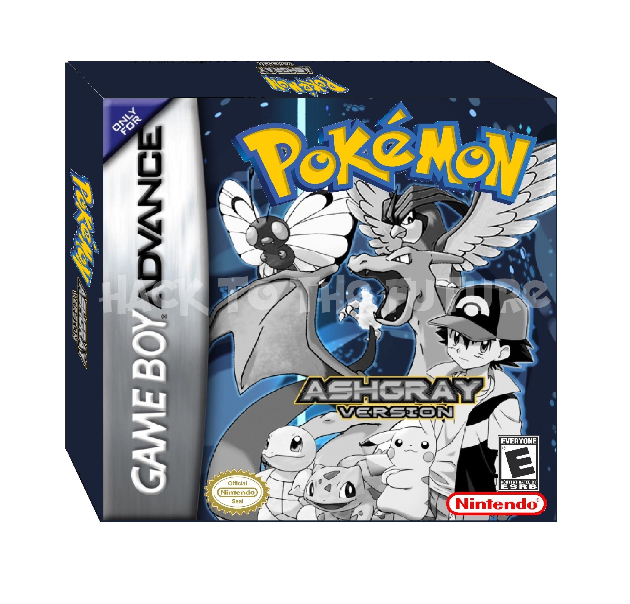 GBA Custom Box and Tray - Pokémon Ash Gray Gamer Gift for Men