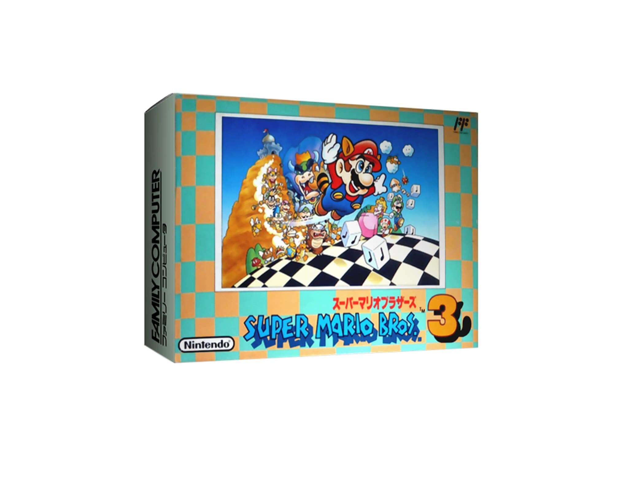 Super Mario Bros. 3 スーパーマリオブラザーズ3 Famicom Box and Tray Japanese 