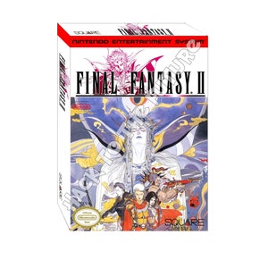Scatola personalizzata NES e custodia antipolvere - Regalo per fidanzato da uomo per giocatori di Final Fantasy 2
