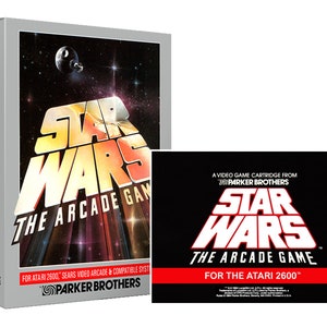 Star Wars Arcade Game Parker Bros Atari 2600 Custom box Manual available