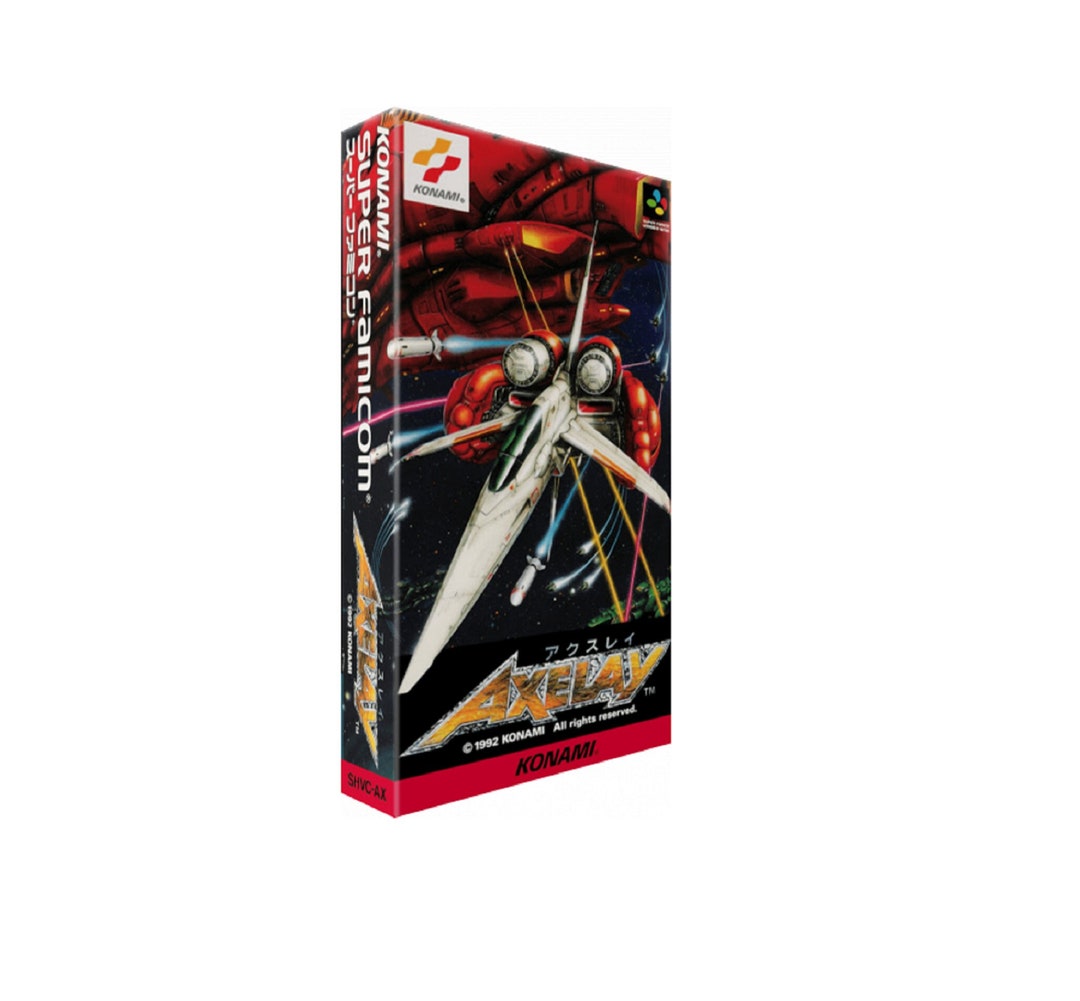 セブンイレブン 冬ギフト 2024 and Box Famicom Super Axelay Tray Etsy - シューティング