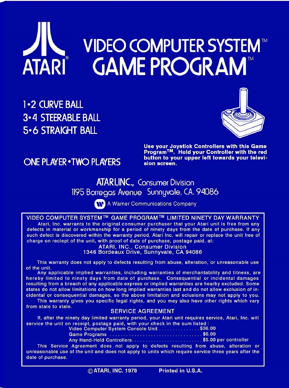 Bowling Atari 2600 Custom Box - Etsy