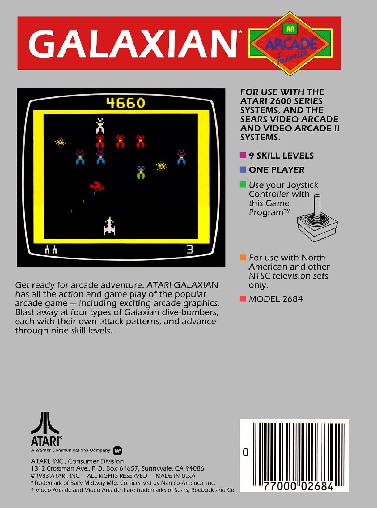 Galaxian Atari 2600 Custom Box - Etsy