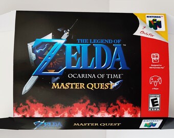 N64 Legend Of Zelda Ocarina Of Time Master Quest Custom Box Etsy Denmark