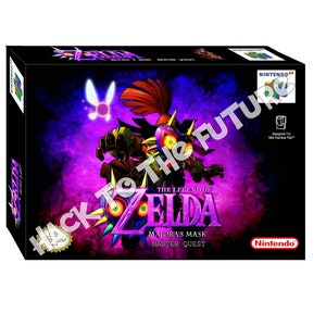 N64  Box and Tray - Zelda Majora&#39;s Mask Master Quest Gamer Gift for Men Boyfriend Gift