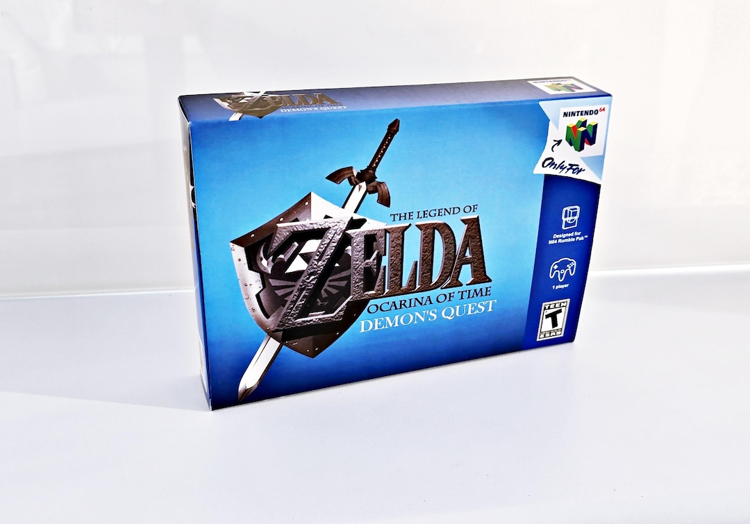 Legend of Zelda: Ocarina Demon's Quest N64 Box & Tray - Etsy