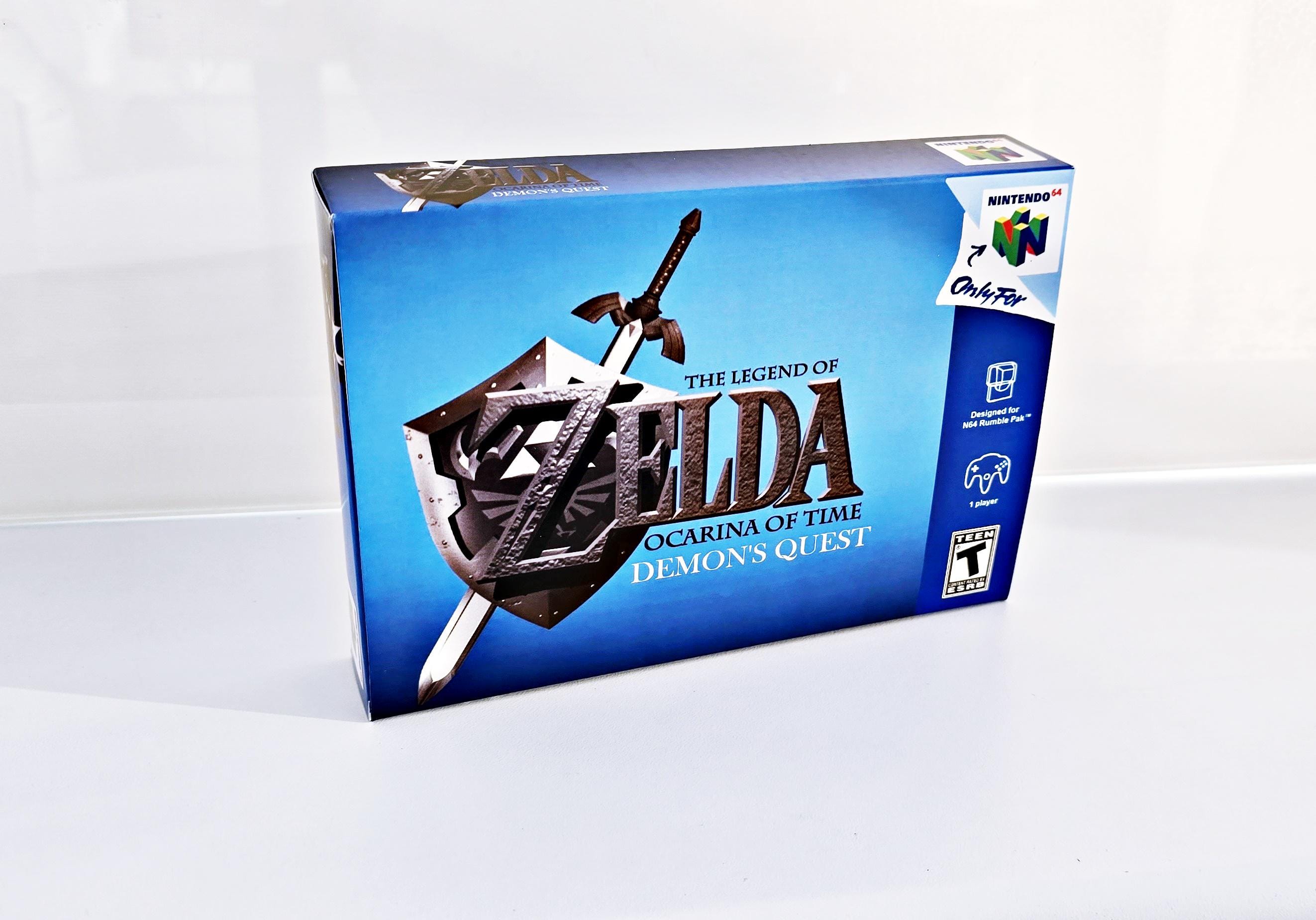Legend of Zelda: Ocarina Demon's Quest N64 Box & Tray - Etsy