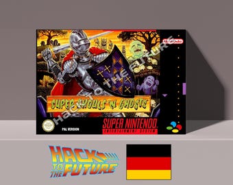 Super Ghouls N Ghosts SNES Box: Presente para Gamers (Alemão)