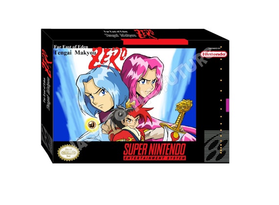 SNES Box and Tray - Far East of Eden - Tengai Makyou Zero