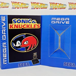 Knuckles Mega Drive Cartridge Tray | Replacement Storage for SEGA Mega Drive | Retro Gaming Organizer Collector