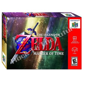N64  Box and Tray - The Legend of Zelda Master of Time Gamer Gift for Men Boyfriend Gift