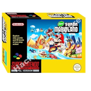 Boîte SNES : nouveau Super Mario Land, cadeau pour joueur