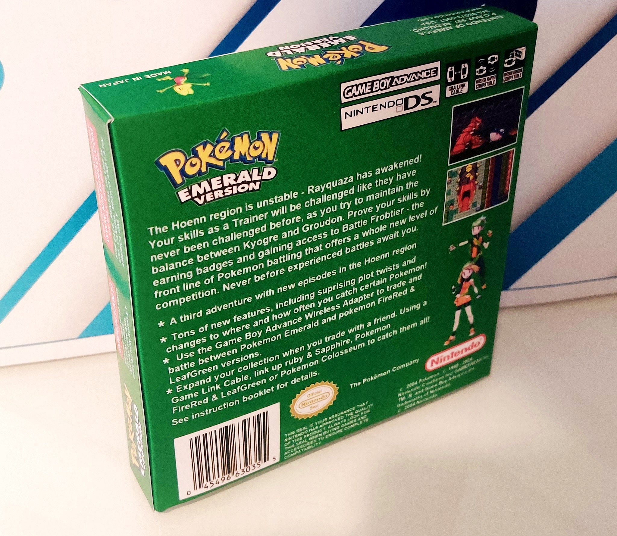 Emerald Box Pokémon Emerald Box Pokémon Emerald Manual Pokemon Emerald Instruction ...