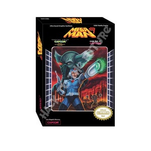 Scatola personalizzata NES e custodia antipolvere - Mega Man 9 Gamer Gift per uomo, regalo per fidanzato