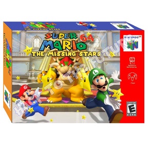 N64 Box and Tray - Super Mario 64 the Missing Stars Gamer Geschenk für Mann Freund Geschenk