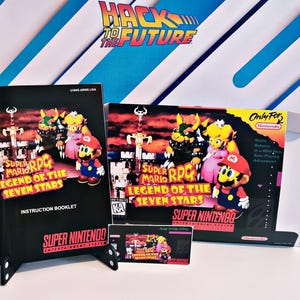 Super Mario RPG SNES Box & Manual Set