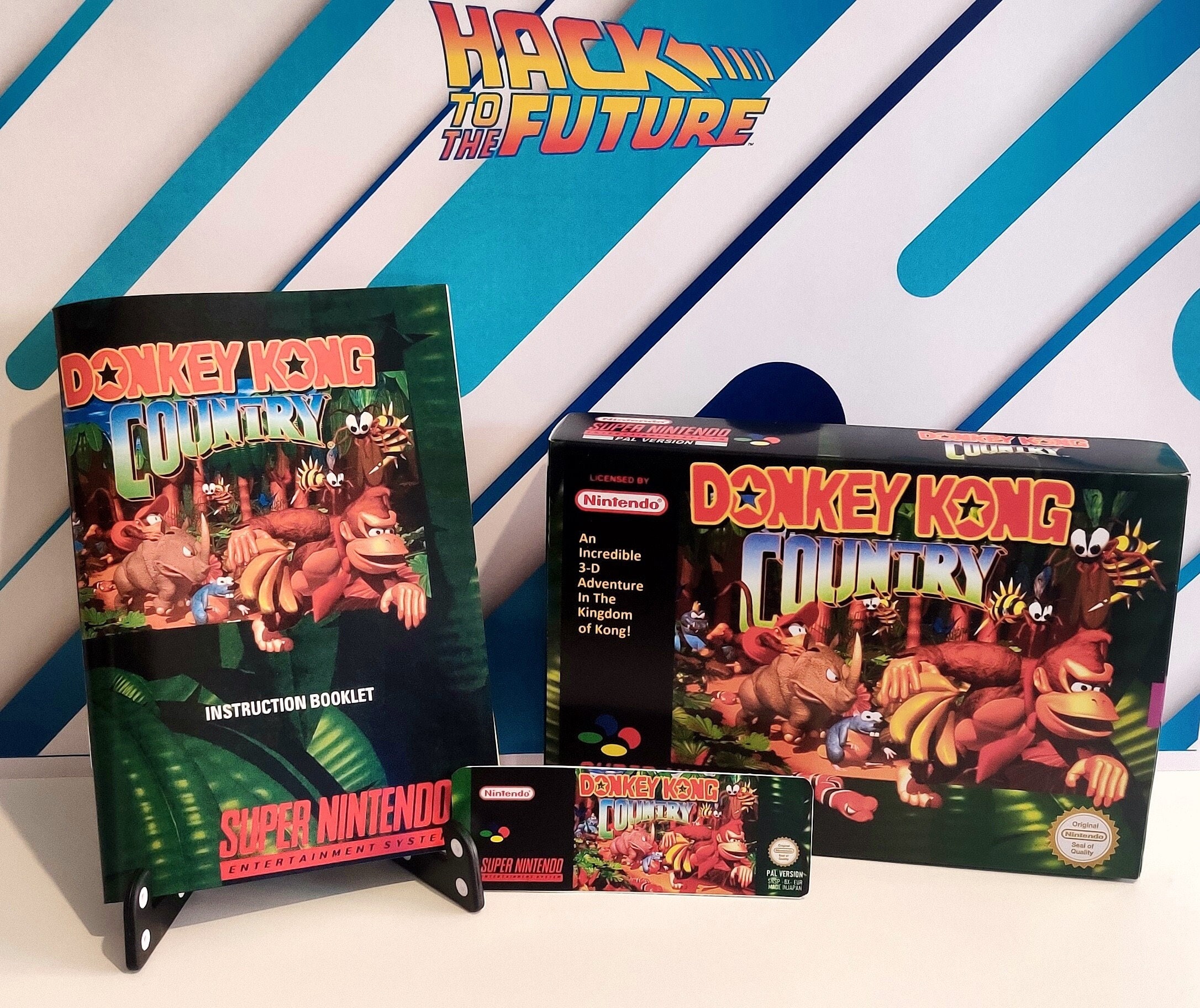 Donkey Kong Country Box & Manual - SNES PAL Edition - Etsy