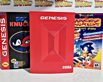 SEGA Genesis-cartridge-opbergvak met op maat gemaakte hoes: retro gaming-organizer