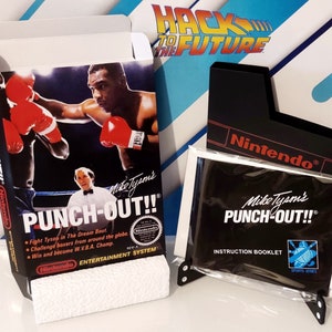 Instrukcja obsługi pudełka Mike'a Tysona Punch Out NES w obwolucie i list