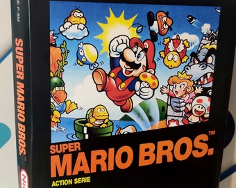 Super Mario Bros PAL NES Box Manual Dust Sleeve German