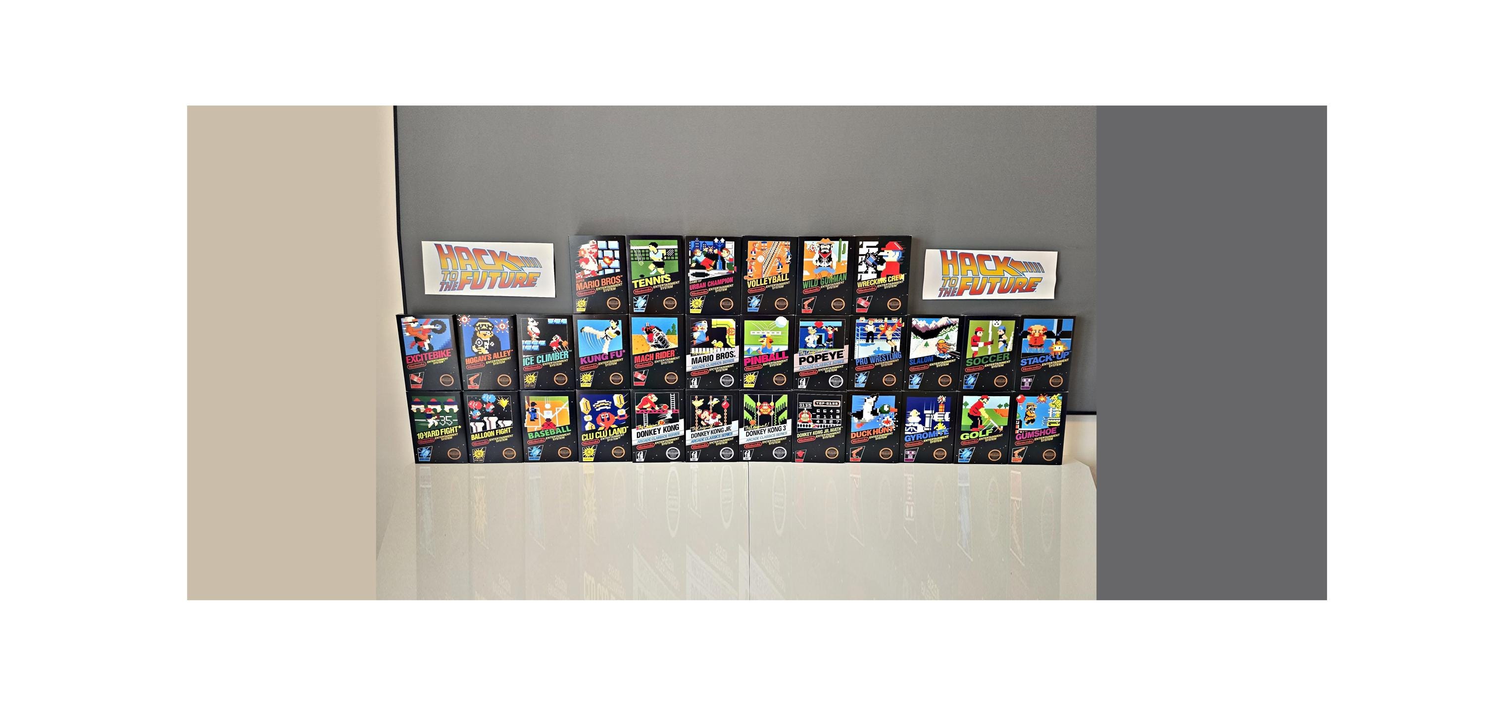 NES Black Box Reproduction Set: Box, Manual & Sleeve - Collector's