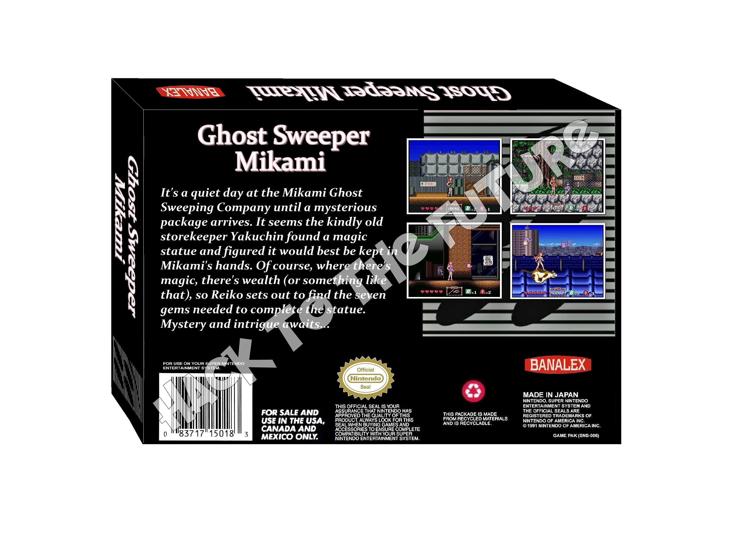 Ghost Sweeper Mikami SNES Box: Retro Gamer Gift - Etsy