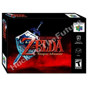 Zelda Nimpize Adventure N64 Box & Tray - Gamer Gift