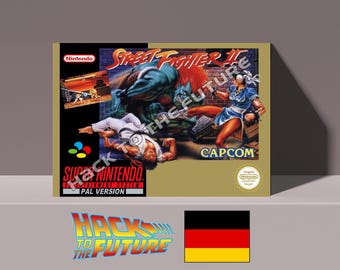 Caixa e bandeja do Street Fighter 2: Presente para gamers (Alemão)