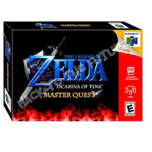 N64  Box Manual and Tray - The Legend of Zelda Ocarina of Time Master Quest Gamer Gift for Men Boyfriend Gift