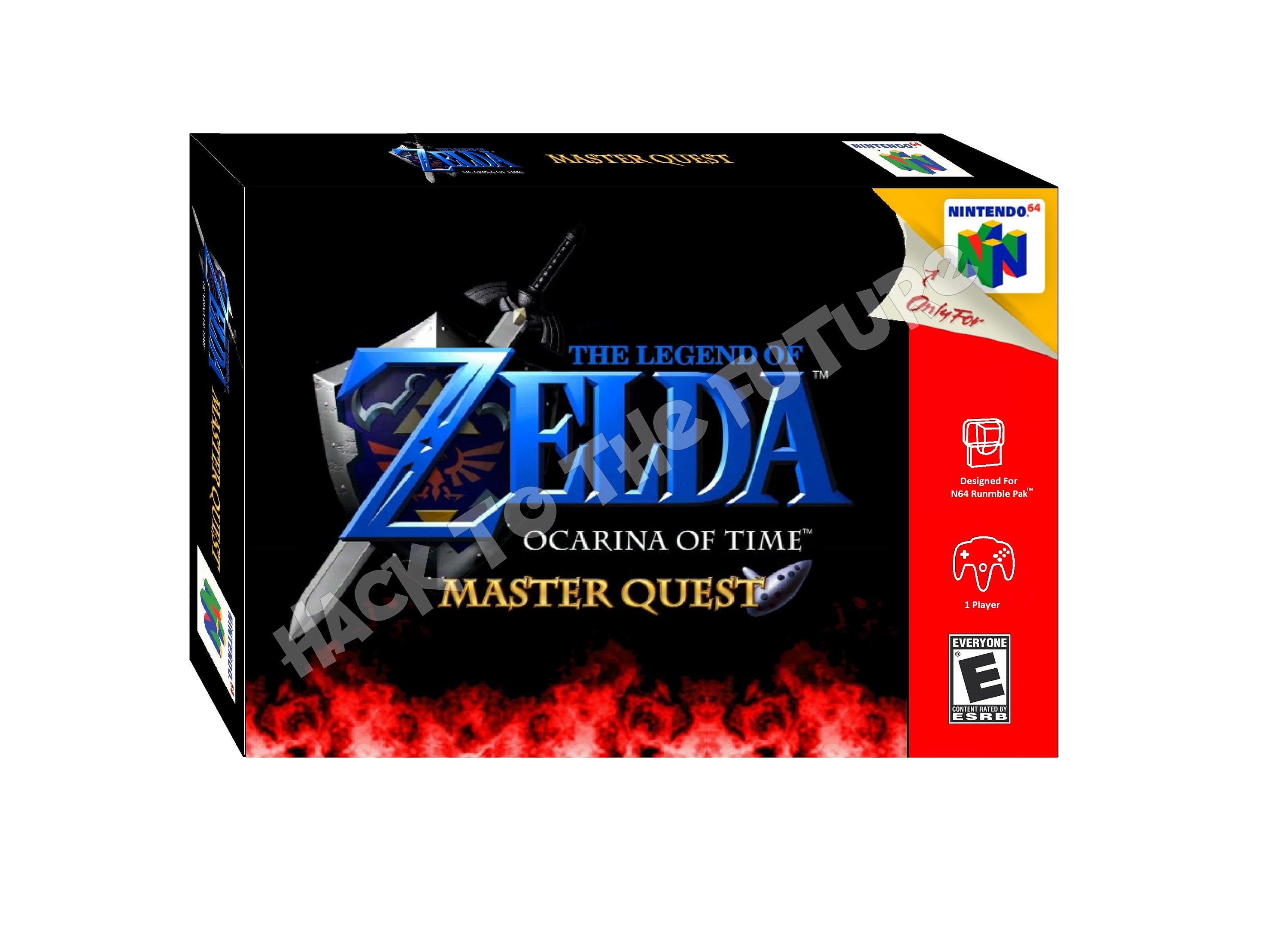 Legend of Zelda Ocarina Time Master Quest Nintendo 64 Fridge Magnet