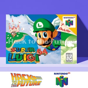 Super Luigi 64 N64 Box and Tray Custom