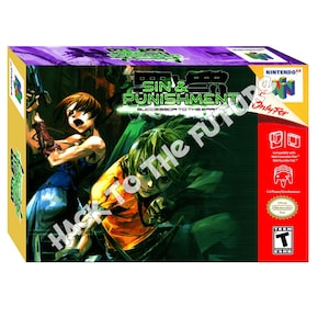 Sin and Punishment N64 Box and Tray - Gamer Gift for Men Boyfriend Gift