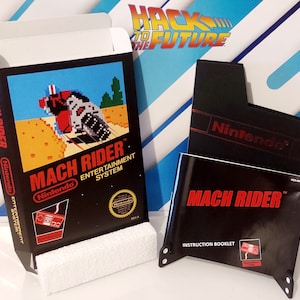 Custodia antipolvere per il manuale della scatola NES di Mach Rider