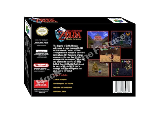 Zelda Nimpize Adventure N64 Box & Tray - Gamer Gift - Etsy