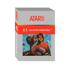 E.T Extra Terrestrial Custom Box and Manual  Atari 2600