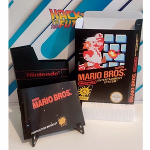 Custodia antipolvere per il manuale della scatola NES di Super Mario Bros.