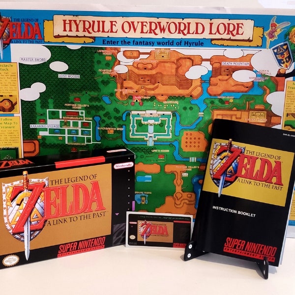 Zelda Box Zelda Manual SNES Box SNES Manual Zelda Map The Legend of Zelda a Link to the Past USA