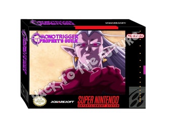 SNES  Box and Tray - Chrono Trigger Prophets Guile Gamer Gift for Men Boyfriend Gift