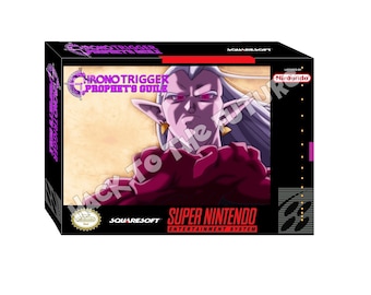 SNES  Box and Tray - Chrono Trigger Prophets Guile Gamer Gift for Men Boyfriend Gift