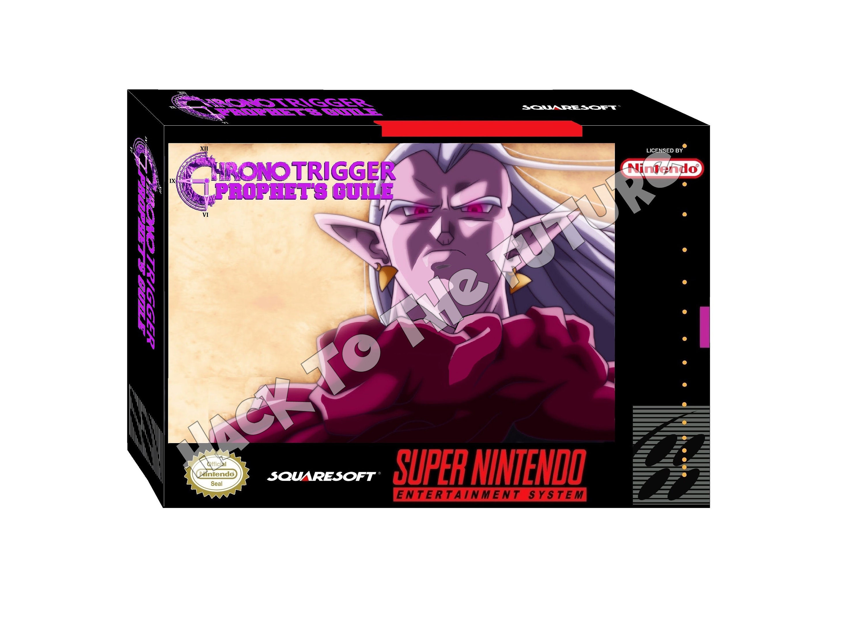 SNES  Box and Tray - Chrono Trigger Prophets Guile Gamer Gift for Men Boyfriend Gift