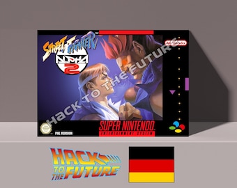 Caixa e bandeja do Street Fighter Alpha 2 para SNES: Presente para Gamers (Alemão)