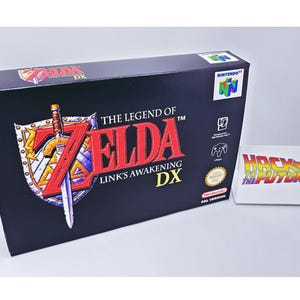 Legend Of Zelda DX N64 Box and Tray - Gamer Gift for Men Boyfriend Gift Custom