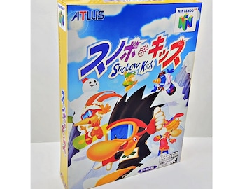 Snowboard Kids N64 Reproduction Box & Tray: Japanese Import Collector's Item