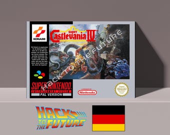 Caixa do Castlevania 4 para SNES: Presente para Gamers (Alemão)