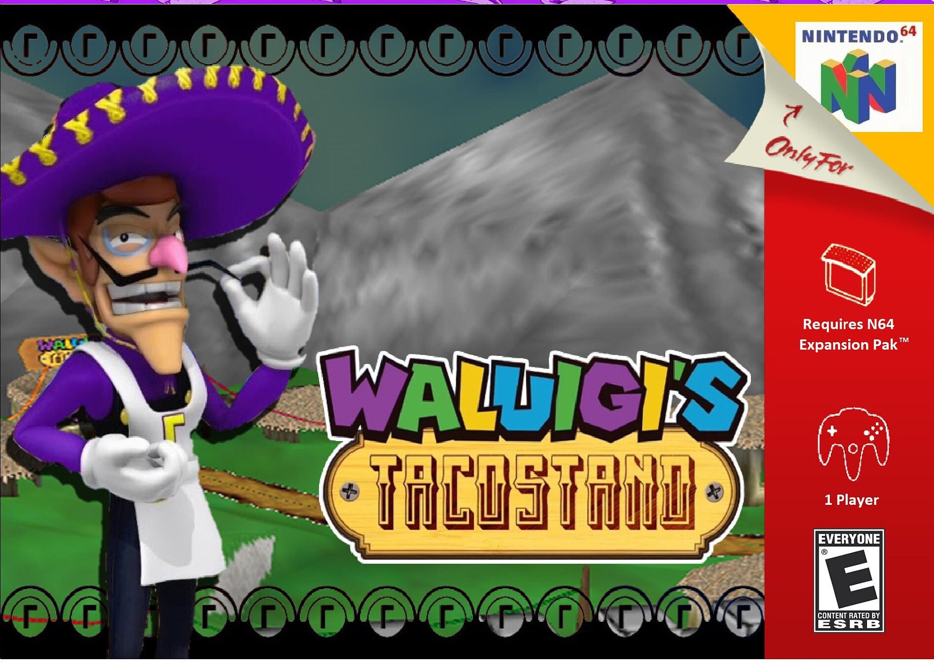 Wa Luigi's Taco Stand N64 Box Custom Design - PAL, USA or Australian ...