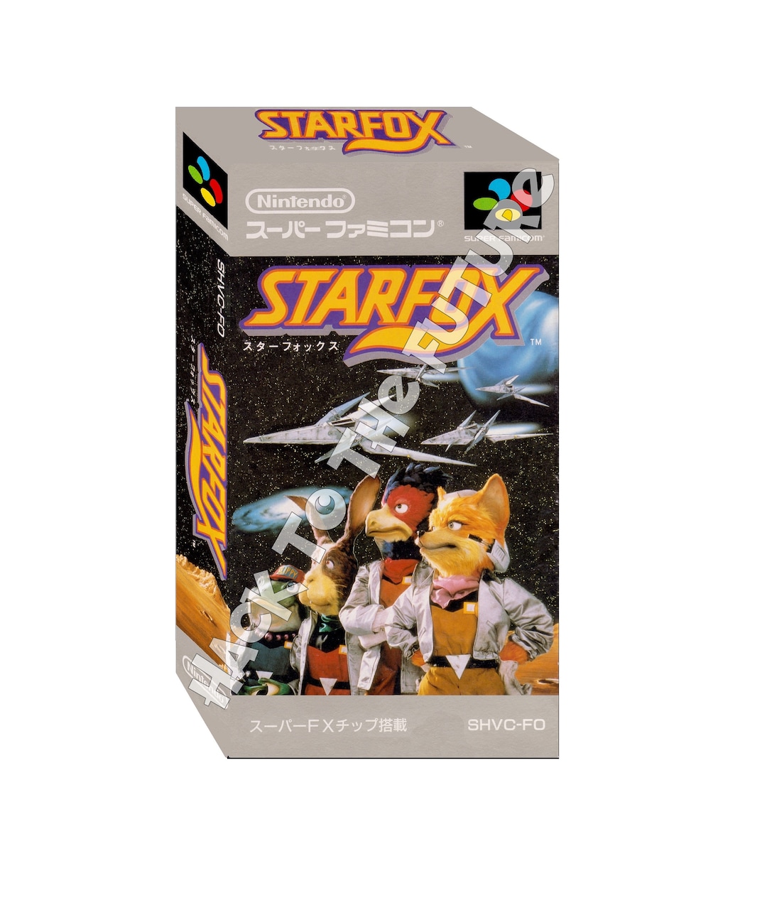 Star Fox スターフォックス Sutā Fokkusu Super Famicom Box and Tray