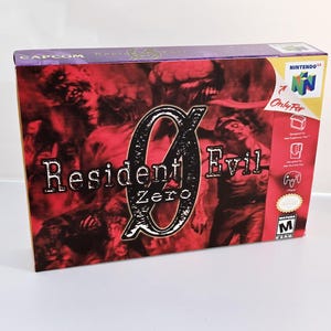 Resident Evil Zero N64 Box and Tacka - Prezent dla Gracza dla Mężczyzny Prezent dla Chłopaka