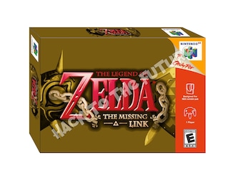 N64 Box, Manual & Tray: Zelda The Missing Link - Gamer Gift