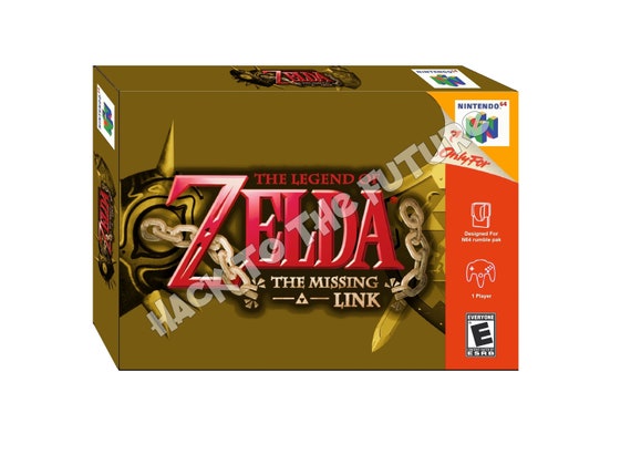 N64 Box, Manual & Tray: Zelda the Missing Link - Gamer Gift - Etsy